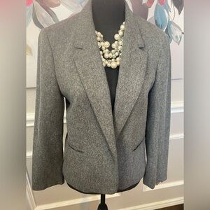 Classic Gray Women's Suit Jacket | PTP: 19.5 inches